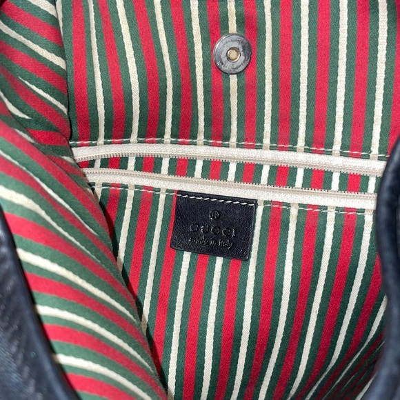 Gucci Black GG Canvas New Britt Hobo 169947 - Picture 9 of 14